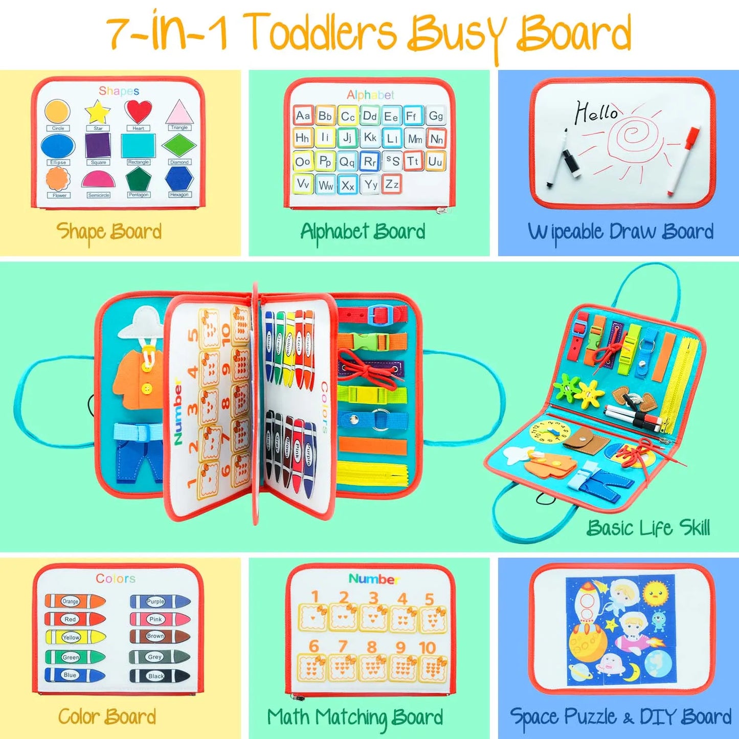 Sensory Educational Toys Travel Toys